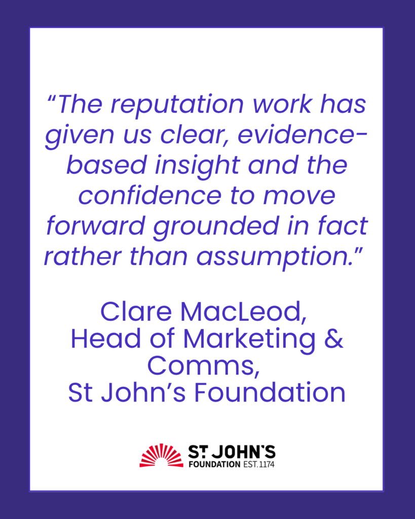 Testimonial from St John's Foundation Head of Marketing and Communications Clare MacLeod